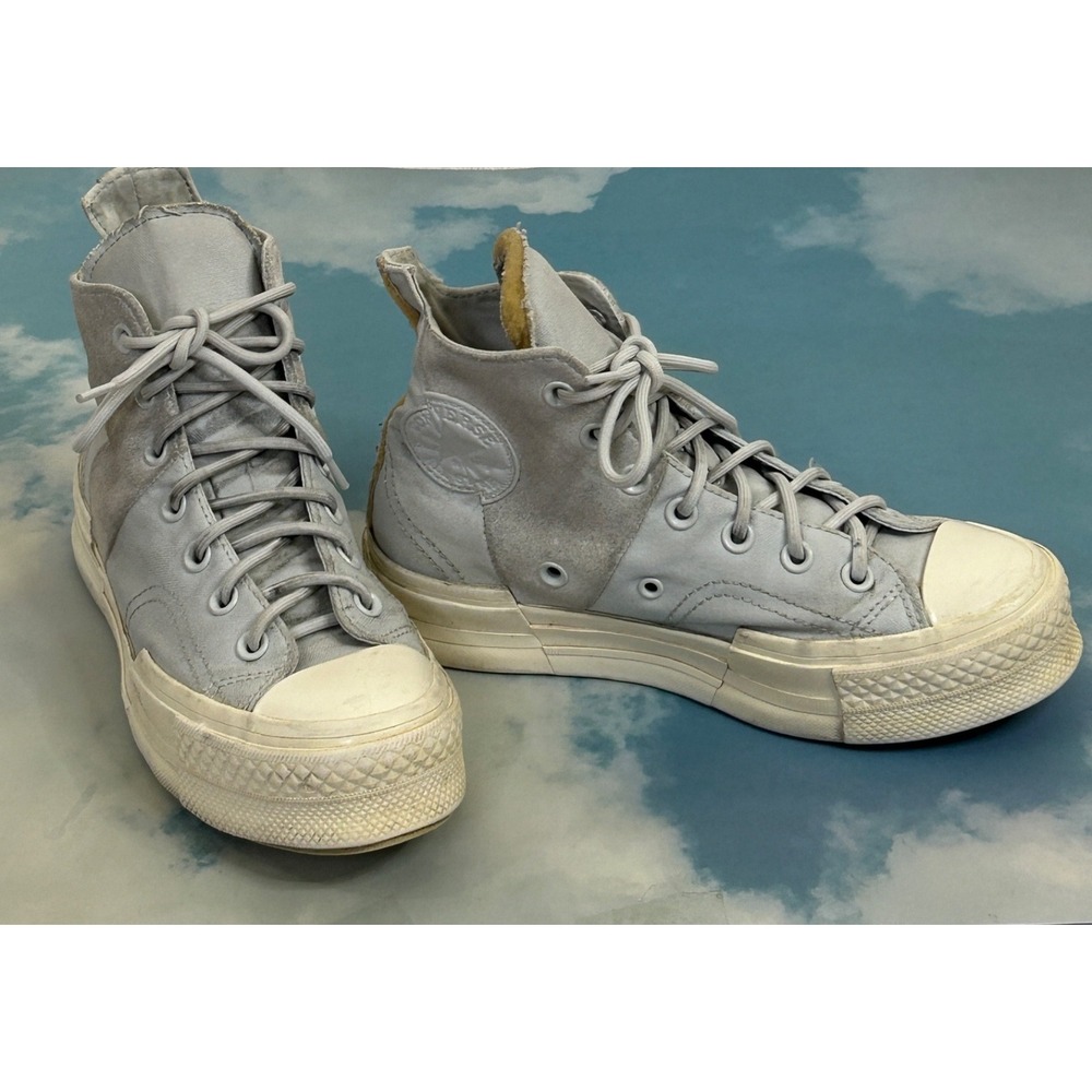 Converse Chuck 70 Plus High Women 6.5 Platform Distorted Aged Blue AO5259C